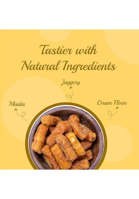 Thakar Traditionalsnack | Flaky Tea Time.Snack Indian Festival.Snacks North Indian.Snacks Snacksdesi Diwali Snack Pack For Gifting Matri Snack. (400G, Gur Para)