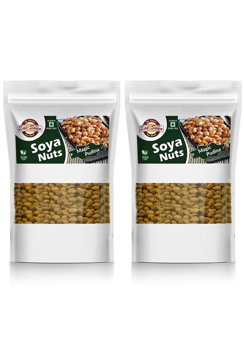 Eat Soya Roasted Nuts In Magic Pudina Flavor 400Gm Combo (Pack Of 2 X 200Gm)