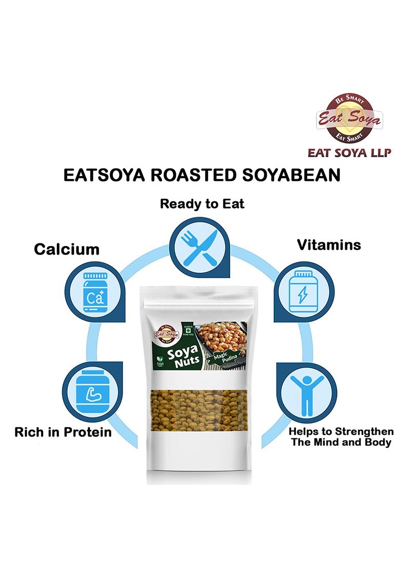 Eat Soya Roasted Nuts In Magic Pudina Flavor 400Gm Combo (Pack Of 2 X 200Gm)