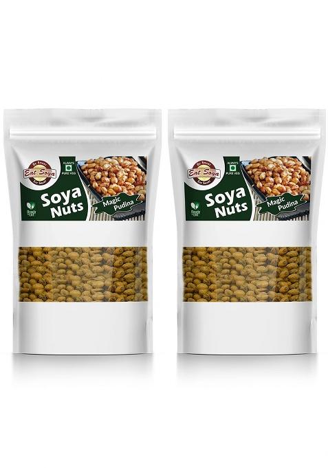 Eat Soya Roasted Nuts In Magic Pudina Flavor 400Gm Combo (Pack Of 2 X 200Gm)