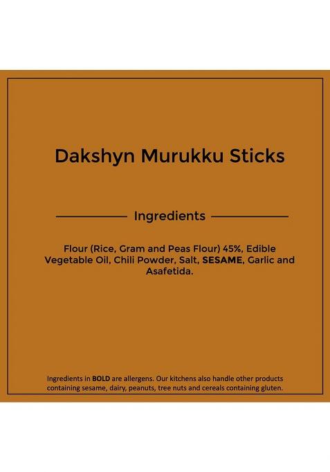 Dakshyn Chakli Murukku Sticks (225G X Pack Of 4) | Crunchy Snacks Namkeen South Indian Chakodi No Maida With Nutty Sesame Seeds