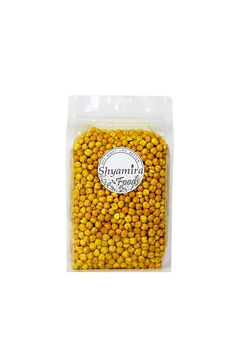 Shyamira Foods Roasted Turmeric Chana | Bhuna Without Skin Bengal Gram Masala Chickpeas Fresh & Assorted 900G