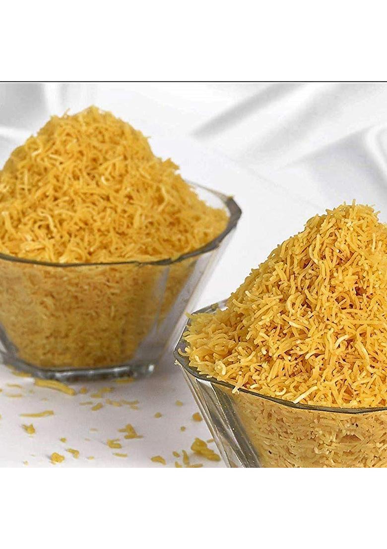 Freshocartz Nylon Namkeen Sev For Bhel, Chaat And Sevpuri (Non Spicy) Barik