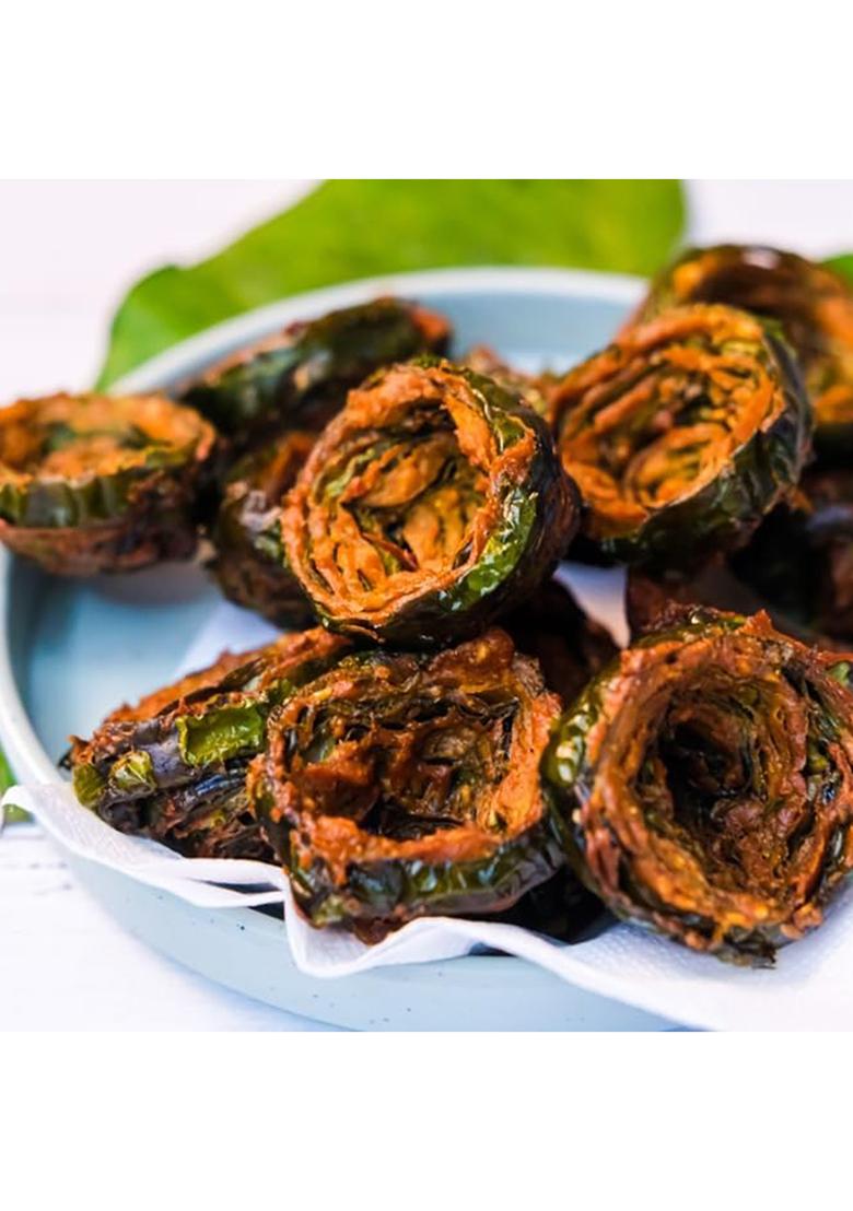 Home Of Sweet Famous Gujarati Dry Sada Super Special Premium Patra Snacks/No Garlic/Gujarati Surti Snacks (400Gm)