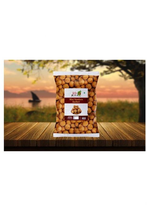 90'S Mill Chhoti Gol Kachori Masala Mini Namkeen Bachcha Kachaudee Small Kachauri Snacks For Foodie Indian | Freshly Prepared Crispy, Yummy Healthy & Hygienic-250 * 1Pack