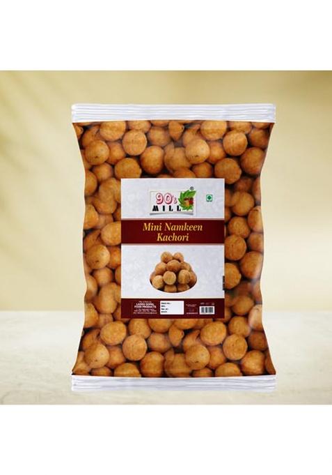 90'S Mill Chhoti Gol Kachori Masala Mini Namkeen Bachcha Kachaudee Small Kachauri Snacks For Foodie Indian | Freshly Prepared Crispy, Yummy Healthy & Hygienic-250 * 1Pack