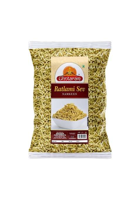 Ghotaram Gfp Namkeen Ratlami Sev||Ratlami Bhujiya||Traditional Spicy Indore Malwa Namkeen||Famous Snacks Of India||All Time Perfect Party Snack||Made With 100% Groundnut Oil Sev-1Kg*1Pack