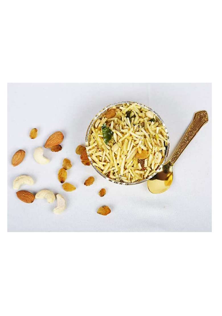 Ghotaram Navratri Healthy Tasty Snack Vrat Upwas Fast Namkeen Falahari Mixture/Falahari Aloo Lachha/Falahari Aaloo Lachha Mungfali Mix Meetha Chivda/Falahari Potato Namkeen-350G*1Pack - Indya