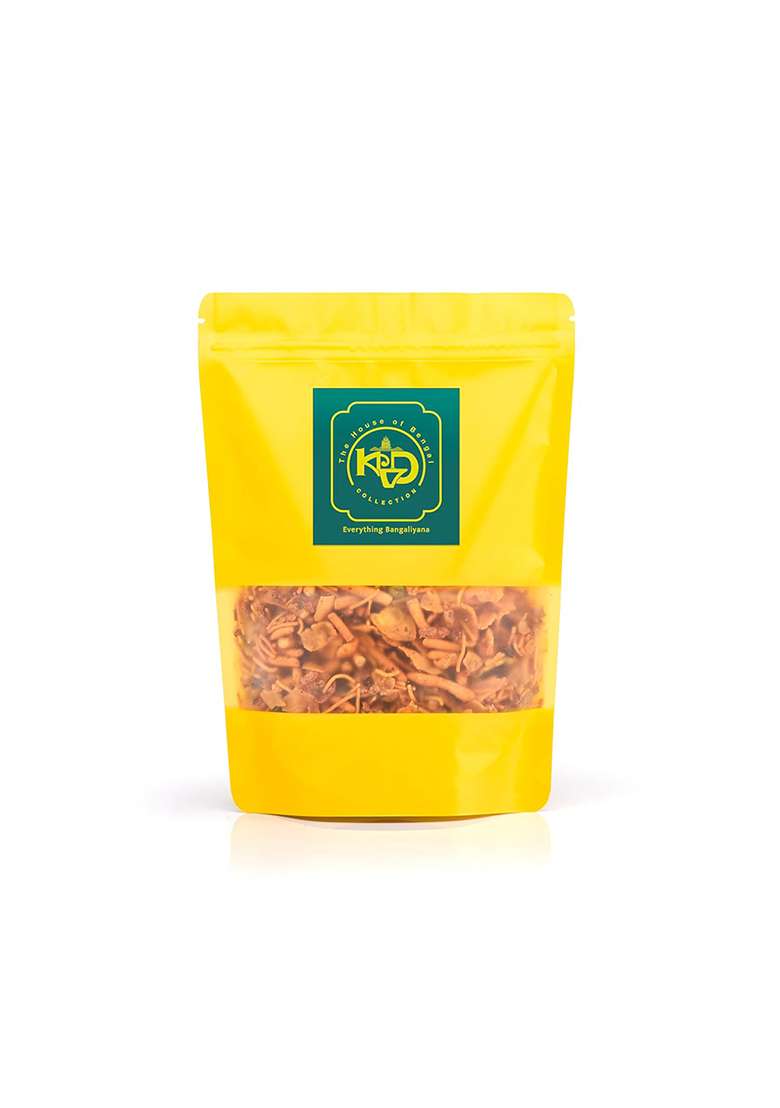 Kvd Collection Bangla Tok Jhal Misti Chanachur - 400G |Tak Mishti | Kolkata Crispy, Crunchy,Sweet & Sour Homemade Handmade Namkeen| Snack Food (200G Pack Of 2) - Indya