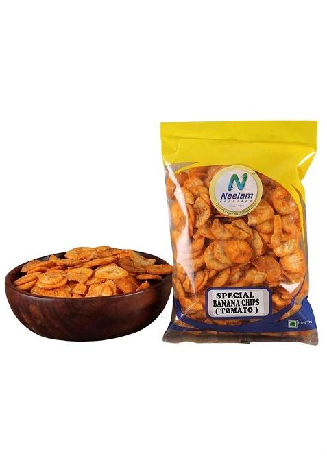 Neelam Foodland | Banana Chips Tomato 400Gm