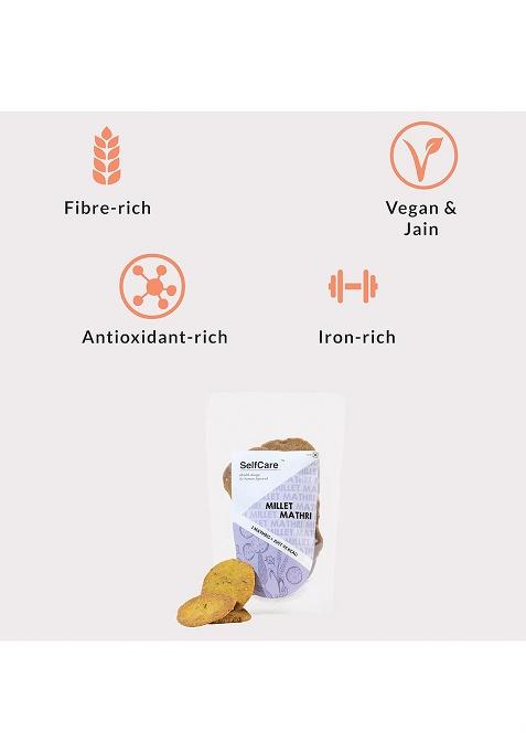 Selfcare By Suman Agarwal Millet Mathri Pack Of 1 125G | Vegan