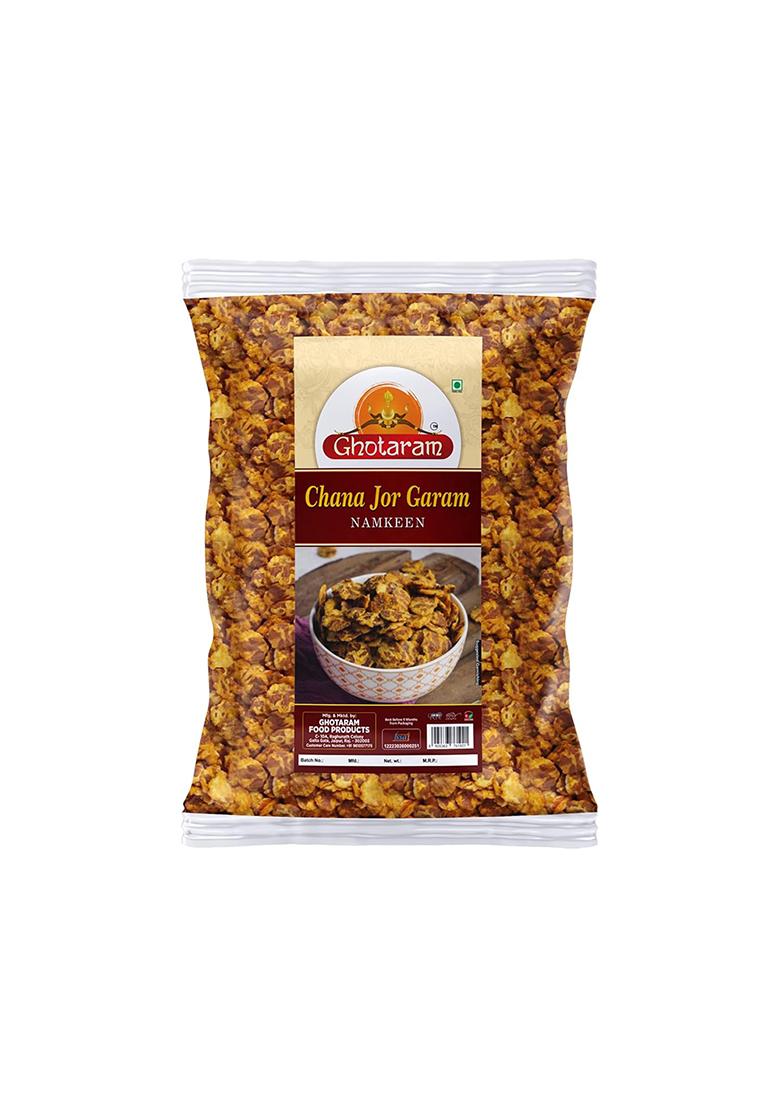 Ghotaram Gfp Calcutta Classic Chana Jor Garam Namkeen Kolkata Chanachur/Namkeen/Spicy Chickpeas With Other Snack Ingredients||Contains No Msg, Zero Cholesterol, Trans Fat & Sugar-300G*1Pack