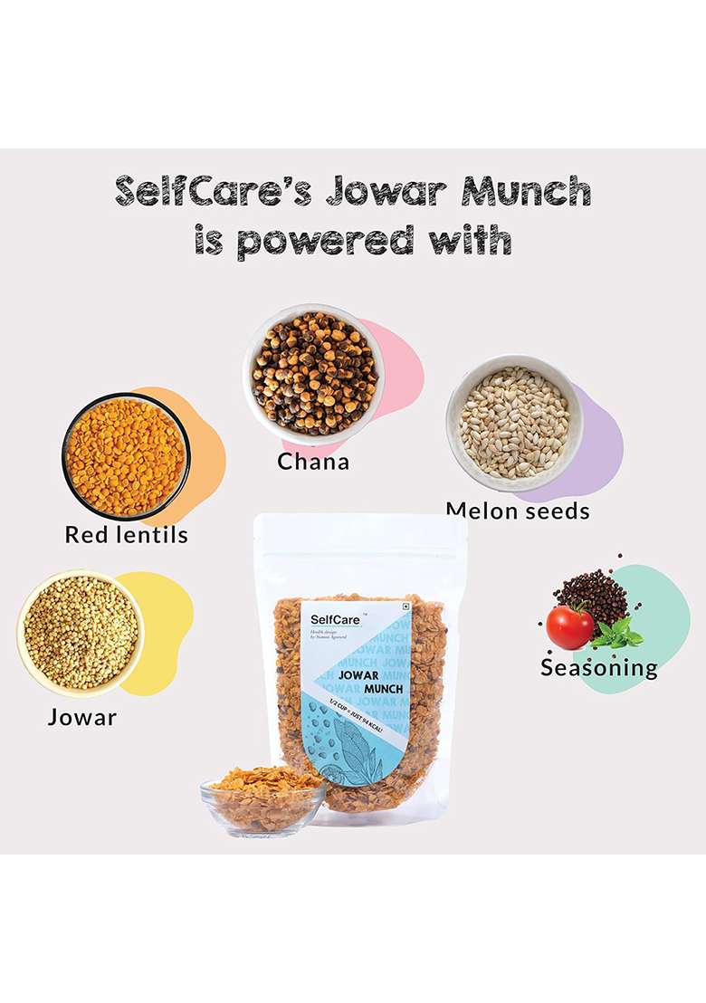 Selfcare By Suman Agarwal Quinoa Loops & Jowar Munch - (Combo Pack) | Roasted No Added Sugar Gluten Free Savoury Snacks Namkeen Grocery Crunchy Chatpata Tae Time Travel Friendly - Indya