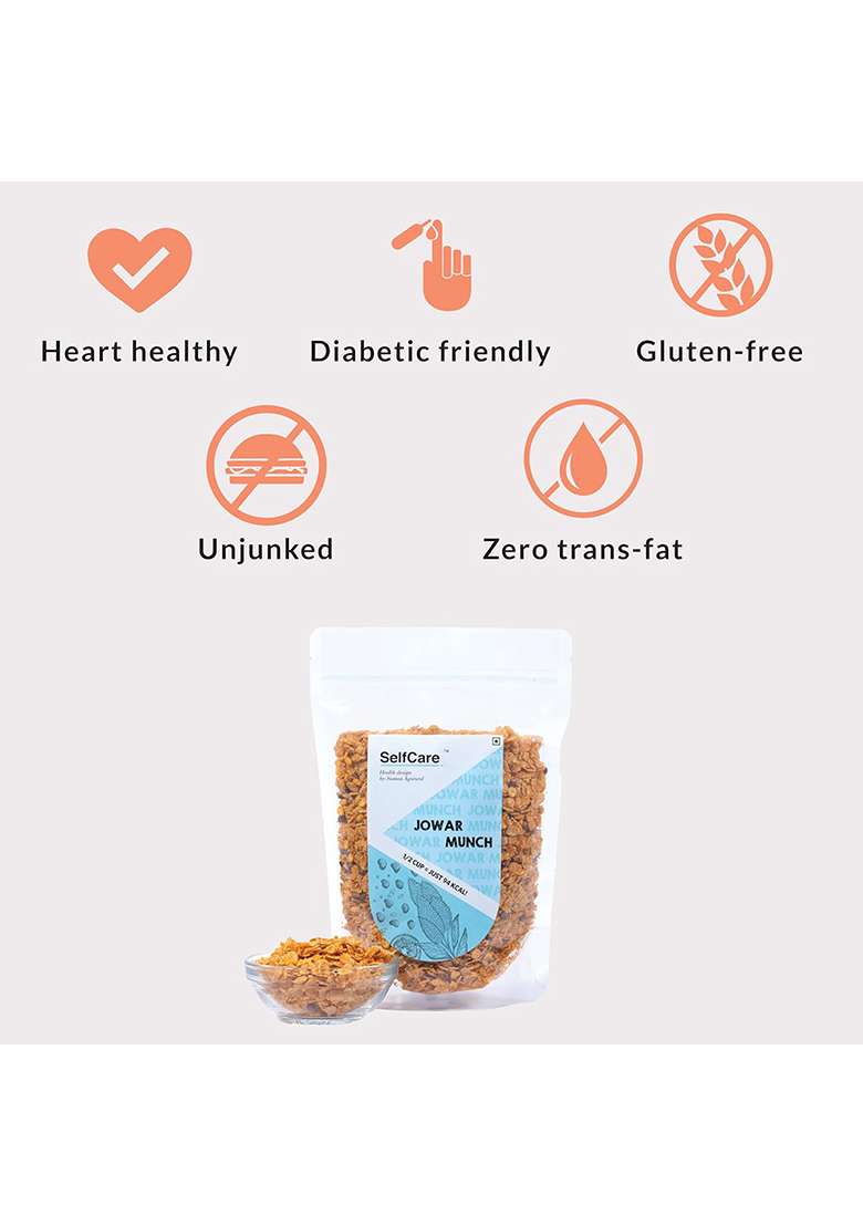 Selfcare By Suman Agarwal Quinoa Loops & Jowar Munch - (Combo Pack) | Roasted No Added Sugar Gluten Free Savoury Snacks Namkeen Grocery Crunchy Chatpata Tae Time Travel Friendly - Indya