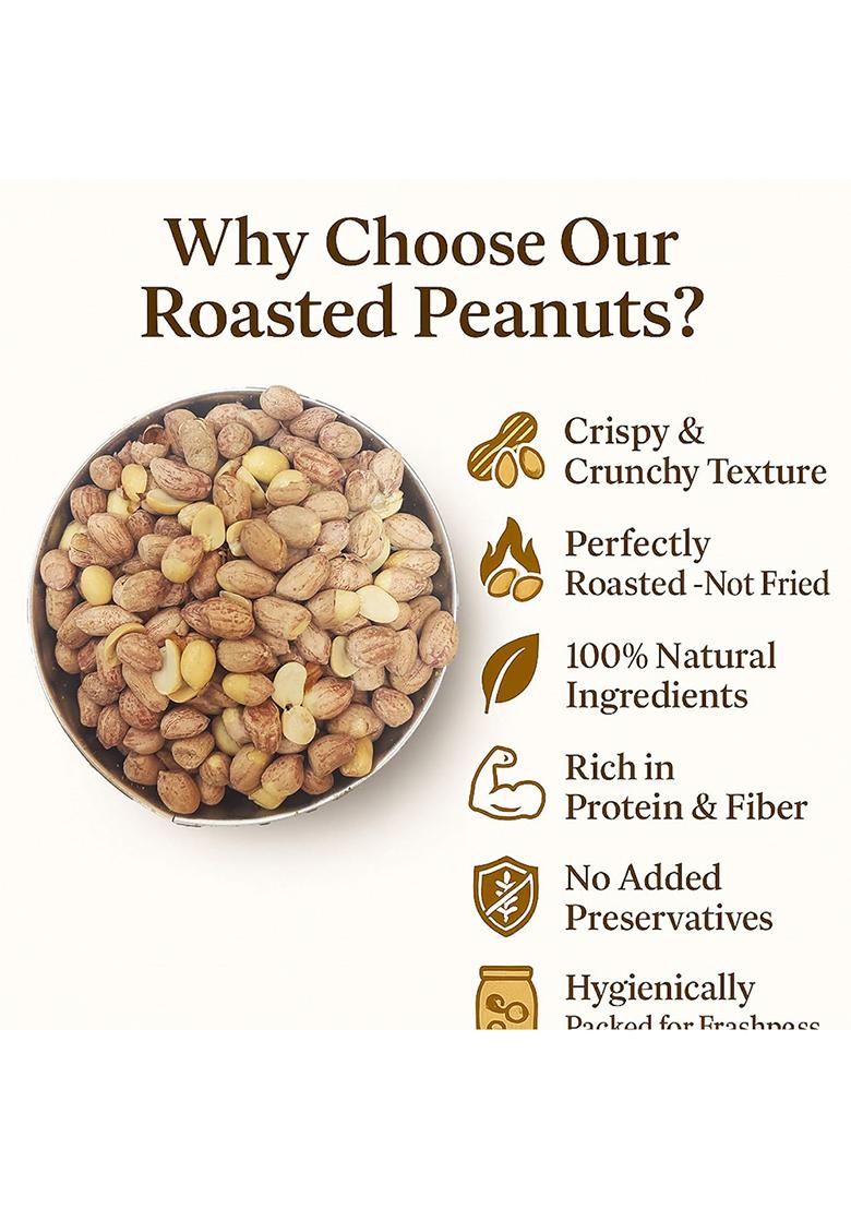 Santushti Namkeen Roasted Salted Peanuts-200Gm | Authentic Spicy Snack Made In Groundnut Oil Crispy Crunchy Indian Sev For Tea Time, Parties, Travel, Office And Everyday Snacking