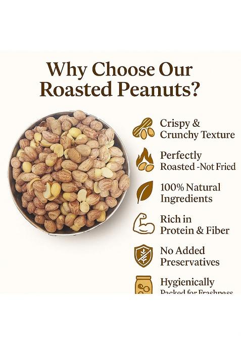 Santushti Namkeen Roasted Salted Peanuts-200Gm | Authentic Spicy Snack Made In Groundnut Oil Crispy Crunchy Indian Sev For Tea Time, Parties, Travel, Office And Everyday Snacking