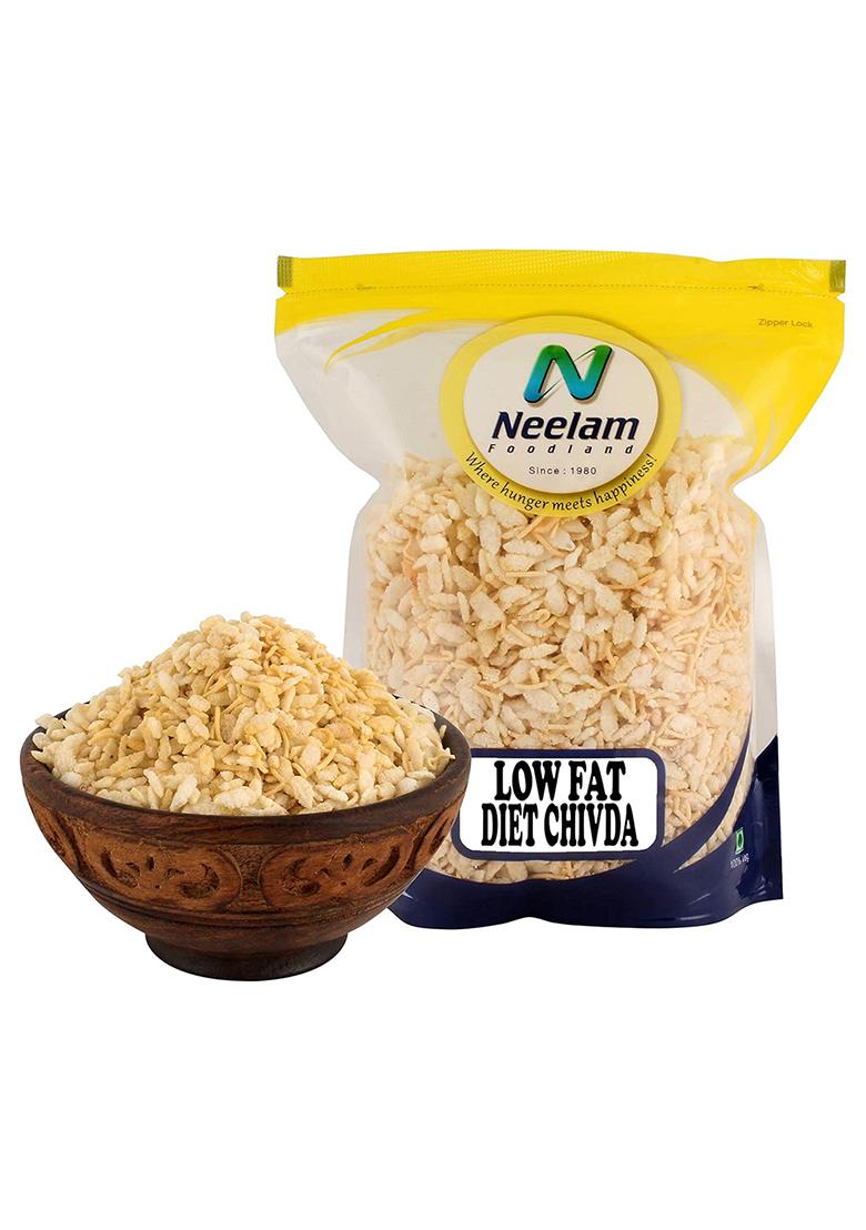 Neelam Foodland Low Fat Diet Chivda (Ricke Flakes Blended With Sev, Suagr And Salt, 400G