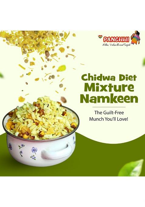 Panchi Ka Petha Aur Dalmut Chidwa Diet Mixture Namkeen (150Gm) Healthy And Low Calorie Snack Perfect For Weight Watchers Guilt Free Munching Spicy Tangy Tasty Indian