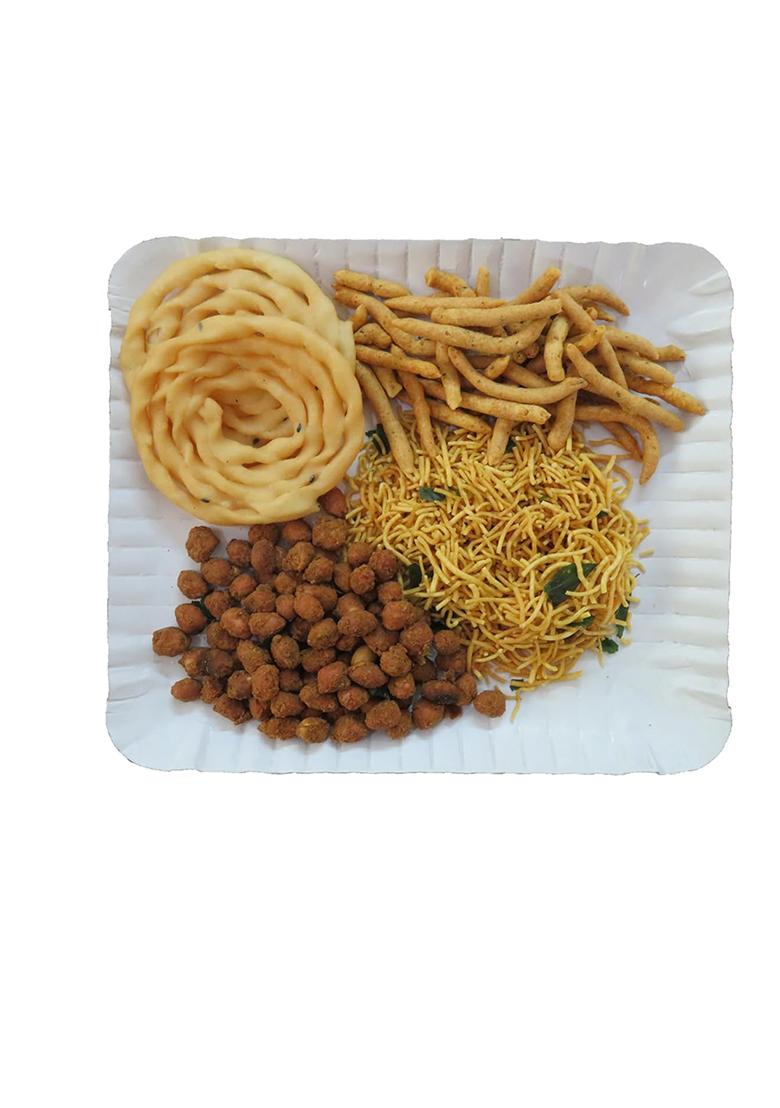 Luska Kanyakumari Spicy Hot Crunchy Masala Coated Roasted Peanuts Snacks Namkeen | 1 Kg (1000 Grams) Traditional South Indian Kadalai Zero Cholesterol