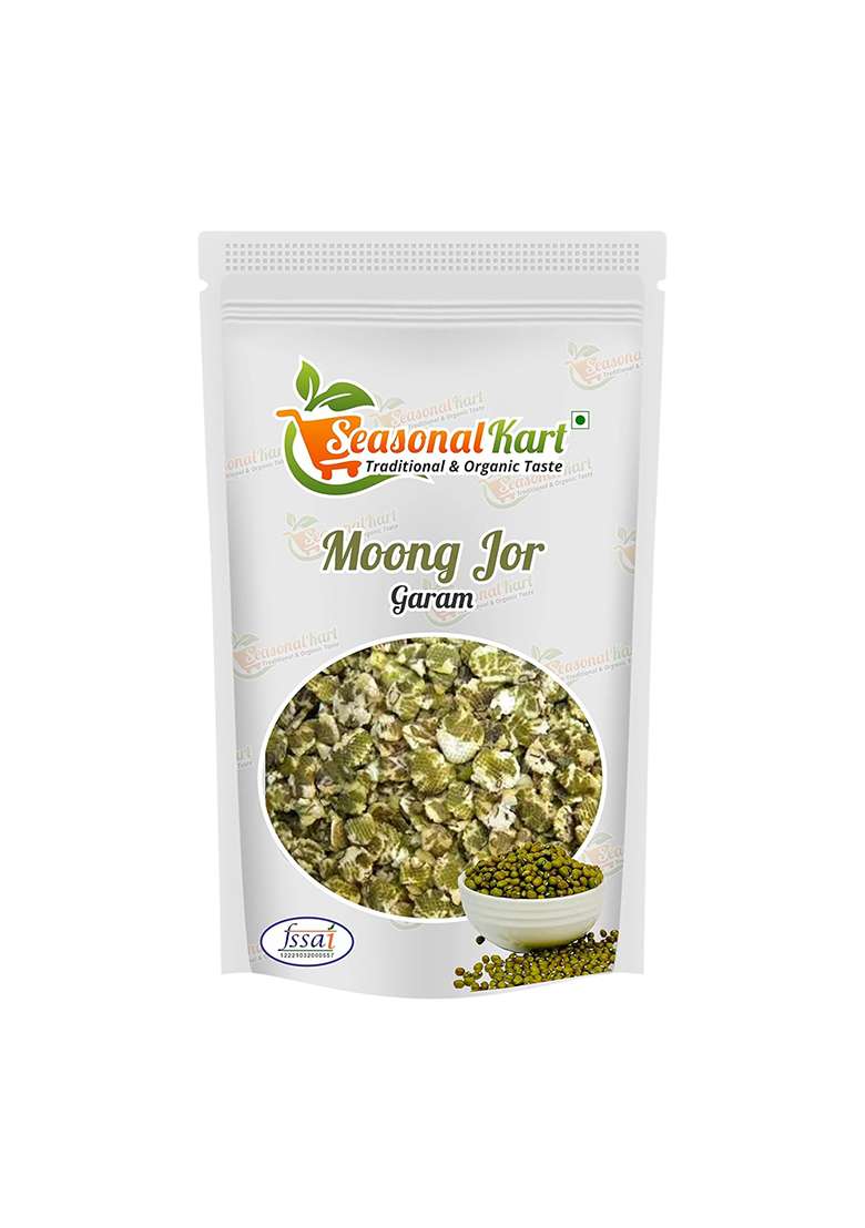 Seasonalkart Seasonal Kart Moong Jor Puffed Green Gram Flakes, Ready To Eat Healthy Snacks, Roasted Snack, Masala Flavored,Gluten Free Jhor | Cholesterol (700 Grams) - Indya
