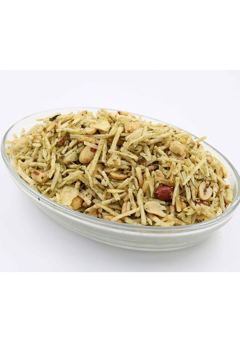 Ghotaram Gfp Ekadashi Vrat Upwas Fast Namkeen Snack Falahari Mixture/Falahari Aloo Lachha/Falahari Aaloo Lachha Mungfali Mix Meetha Chivda/Falahari Potato Namkeen/Specialy Eat In Fasting-850G*1Pack