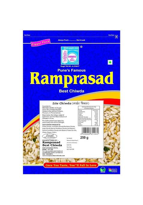 Ramprasad Best Chiwda Pune Lite Chiwda, 250 Gram [Pack Of Two]