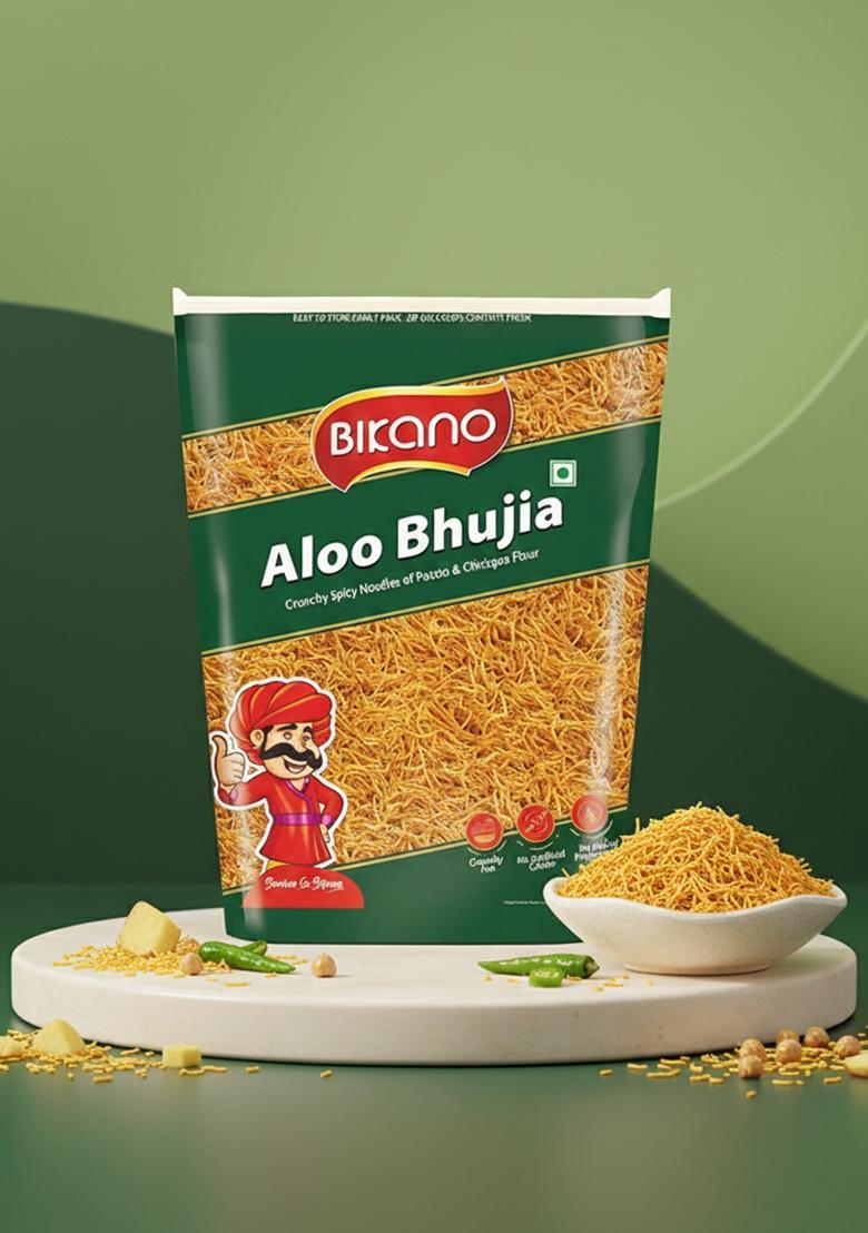 Bikano Aloo Bhujia | Crunchy Texture 1Kg Pack All Time Favourite Indian Namkeen