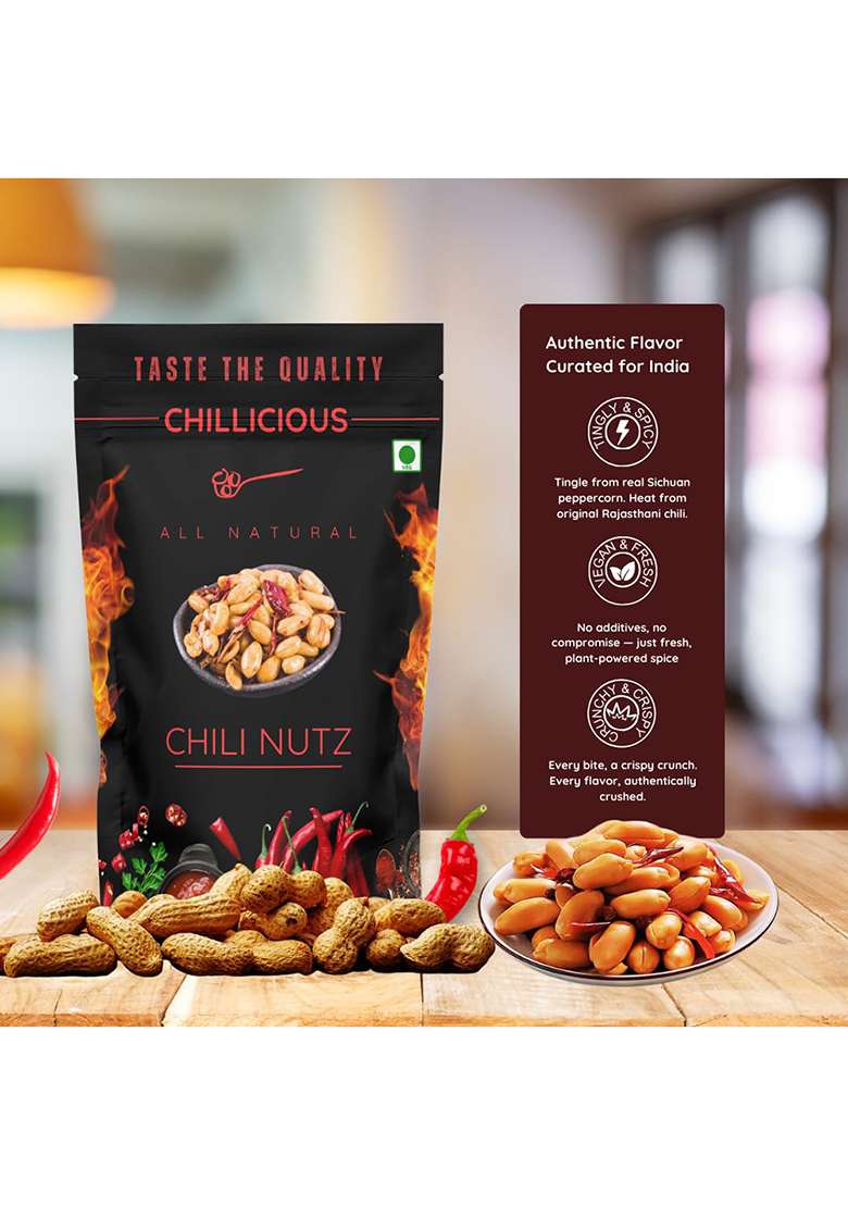 Chillicious Sichuan Chili Nutz - Indya