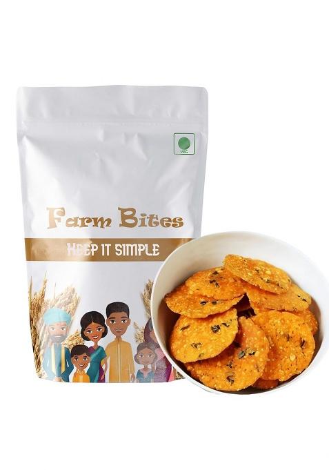 Hungry Beast Farm Bites - Nippattu Snack | Crispy Crunchy Appalu Pappu Chakkalu 1000 Grams