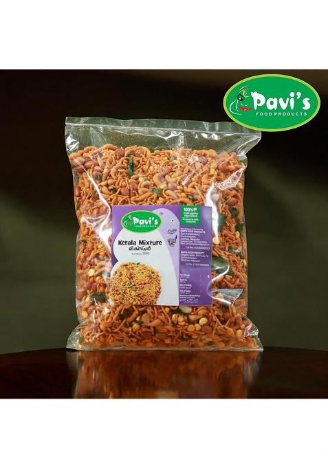 Pavi S Food Products Pavi'S Kerala Mixture, Authentic Spicy & Crunchy Snack, Perfect Tea-Time Delight With Natural Ingredients, No Artificial Flavors, 100% Fresh Hygienic (400 Grm, Spicy)