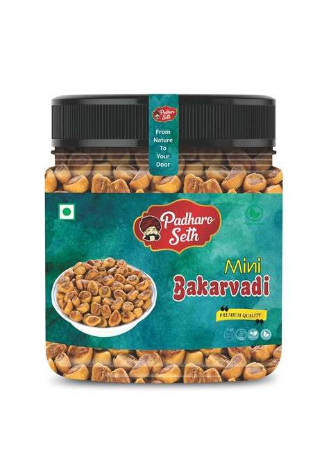 Padharo Seth Baked Bhakarwadi Crispy & Tasty Gujarati Snack | Healthy Namkeen Authentic Spices Tea-Time For All Ages 250G