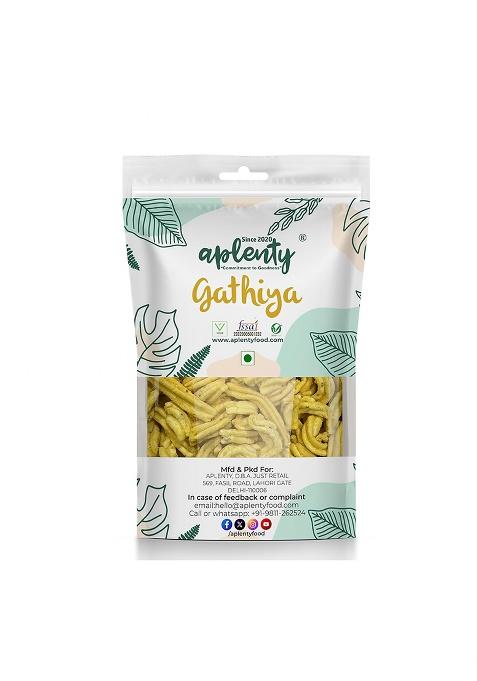 Youpick Aplenty Premium Soft Gathiya (Ganthiya) Namkeen Snacks - 400G | Homemade & Pure Made With Organic Besan Healthy Indian (400G)