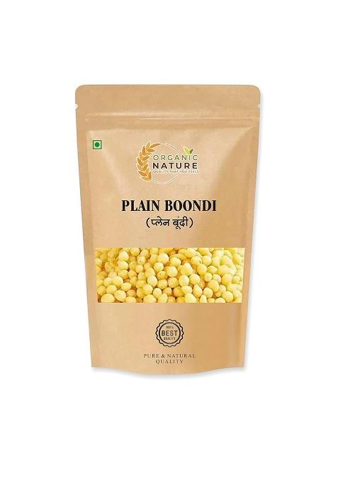 Organic Nature Raita Tasty Veg Boondi Plain For Every Day - Healthy And Hygienic (400 Gram)