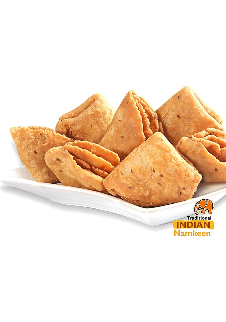 Indiyum Tikoni Mathi | Tea Time Snacks Ready To Eat Indian Namkeen Nashta 900G (300G X 3)