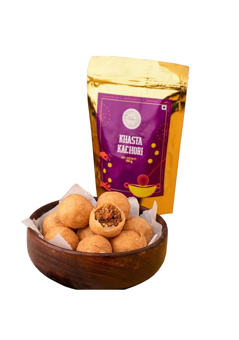 The Sweet Blend Khasta Kachori Namkeen Snacks Mix | Authentic Indian Savory Snack Gift Box With Surprise Festive Treat & Gifting Hamper Crunchy Tea-Time