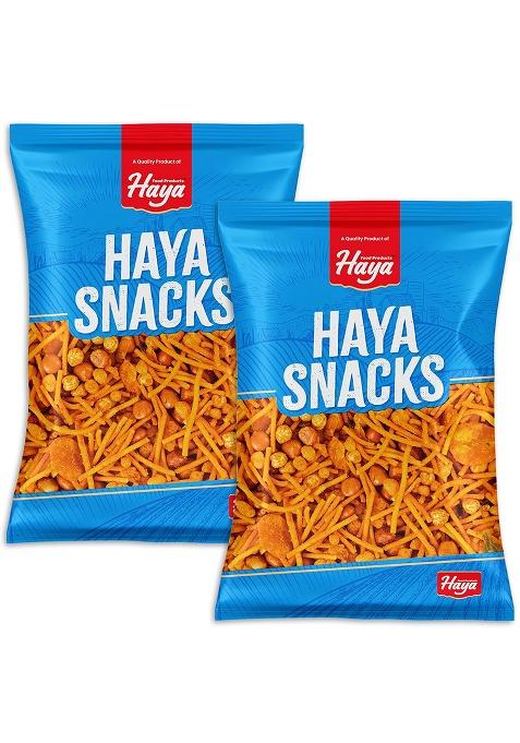 Haya Food Products | Kerala Spicy Mixture Authentic South Indian Snacks 400G Pack Of 2 (200G Each)