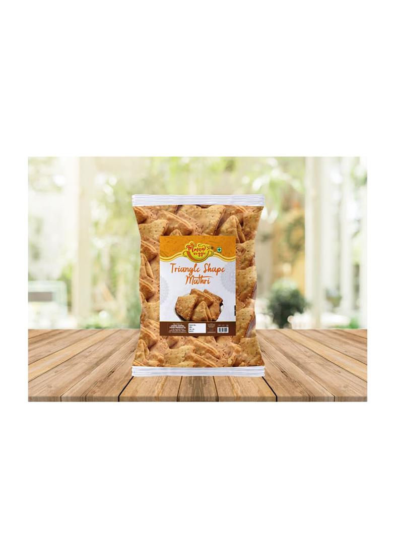 Mmaa'S Veggie Gurjarabhumi Namkeen Homemade Tikoni Suhali Mathri | Ajwain Mathari, Indian Masala Crispy, Ready To Eat Papdi Chaat/Bhel Puri/Dahi Chaat Mathri-250 * 1Pack