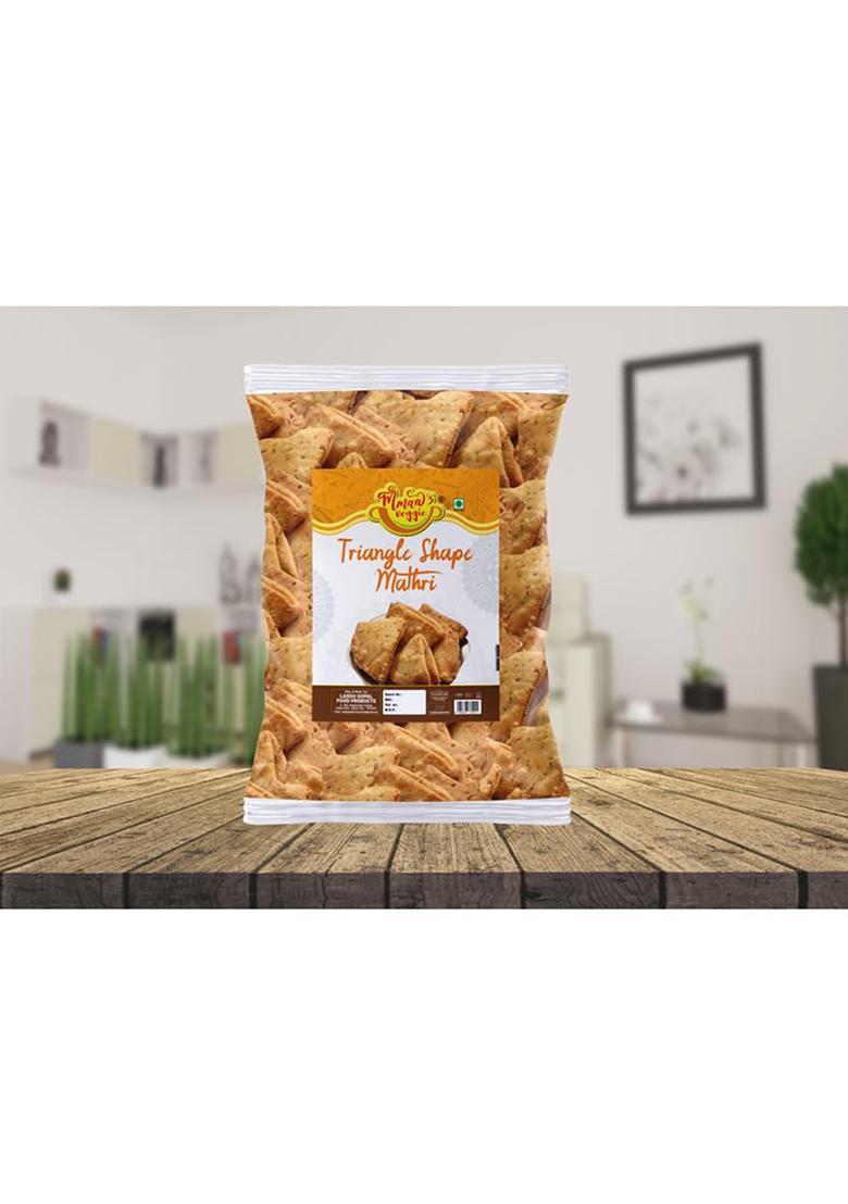 Mmaa'S Veggie Gurjarabhumi Namkeen Homemade Tikoni Suhali Mathri | Ajwain Mathari, Indian Masala Crispy, Ready To Eat Papdi Chaat/Bhel Puri/Dahi Chaat Mathri-250 * 1Pack