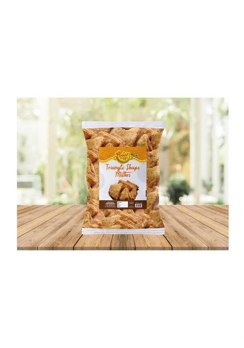 Mmaa'S Veggie Gurjarabhumi Namkeen Homemade Tikoni Suhali Mathri | Ajwain Mathari, Indian Masala Crispy, Ready To Eat Papdi Chaat/Bhel Puri/Dahi Chaat Mathri-250 * 1Pack