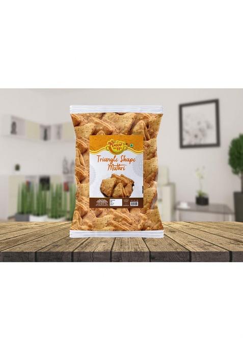 Mmaa'S Veggie Gurjarabhumi Namkeen Homemade Tikoni Suhali Mathri | Ajwain Mathari, Indian Masala Crispy, Ready To Eat Papdi Chaat/Bhel Puri/Dahi Chaat Mathri-250 * 1Pack