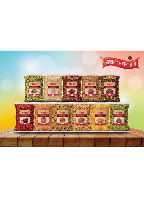 Okhli Musal Brand Special Bhajni Chakli No Artificial Preservatives |Classic Flavour Chakoli Murukku Delicious Namkeen & Snacks |Butter Chakri |Ready To Eat Murukku-300G*1Pack