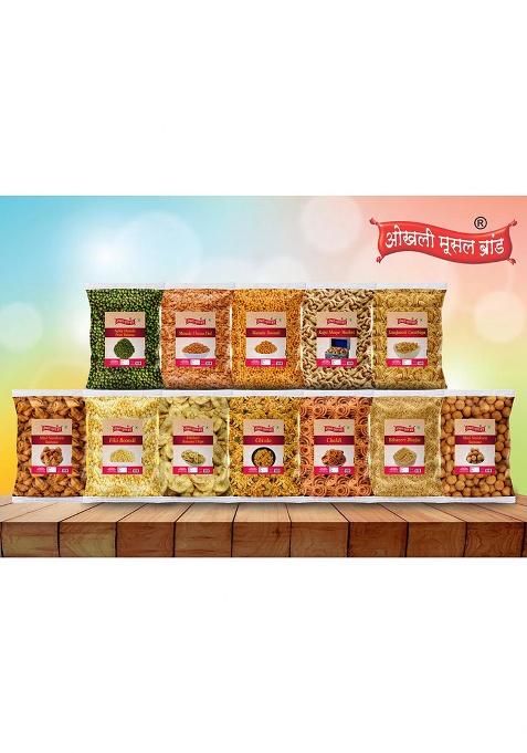 Okhli Musal Brand Special Bhajni Chakli No Artificial Preservatives |Classic Flavour Chakoli Murukku Delicious Namkeen & Snacks |Butter Chakri |Ready To Eat Murukku-300G*1Pack