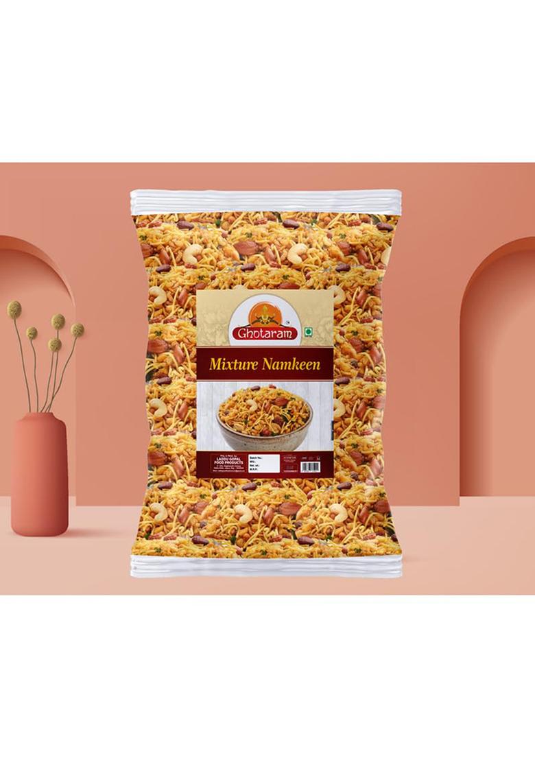 Ghotaram Old Delhi Khatta Meetha Namkeen Snacks Tasty & Crunchy Tea-Time | All Time Favourite Indian Snacks/Namkeen Ready To Eat No Preservatives Crsipy Light Snacks-250 * 1Pack