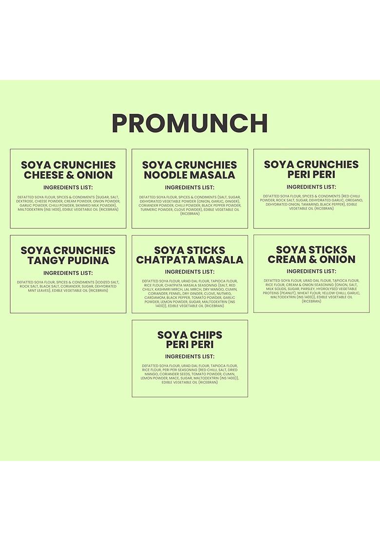 Promunch Big Bite Munch Protein Snack Combo 7 Flavor | Gluten-Free High-Protein Box For Healthy, On-The-Go Snacking