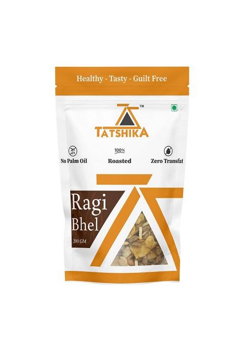 Tatshika Roasted Ragi Bhel 400 G(Pack Of 2) | Healthy Snack Sev,Ragi Murmura,Potato Stick,Makai Flex Low Calorie Snacks