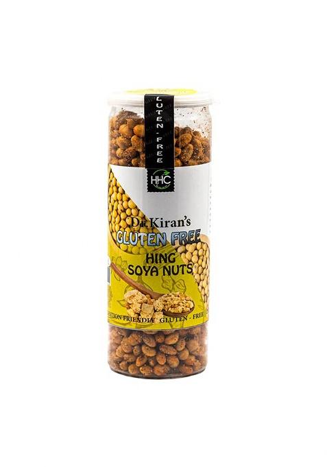 Dr. Kiran'S Hhc Gluten Free Soya Nuts|Ready To Eat Soyanuts-Pack Of 2(300 Gm)Hing Flavor| Nuts(Soya Nuts- Par)