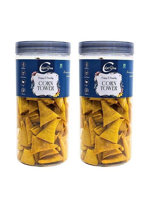 Flavourzs Healthy Food You Foods Jodhpur'S Flavour Cheatore Corn Tower Handmade & Crispy Snack | No Preservatives Added Artificial Materials Crunchy Flavorful