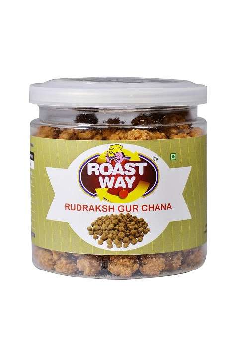 Roastway Foods Immunity Booster Roasted Gud Chana Healthy Snacks And Namkeens (400 Grams)