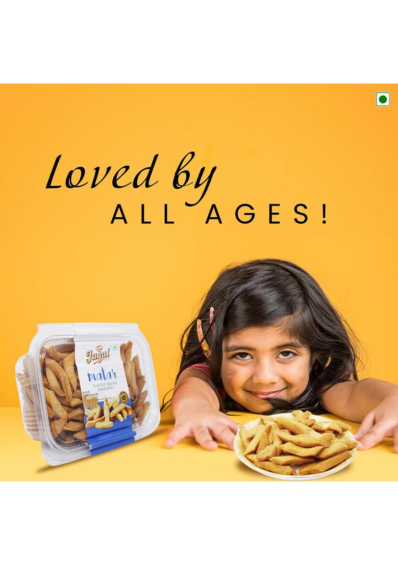 Jugal Bakers Matar Namakpara (Pack Of 2, 400Gm Each) Nimki, Matthi, Mathri, Crunchy Indian Namkeen, Homemade Healthy Tea Time Snacks, Handmade Namakpare, Namak Para