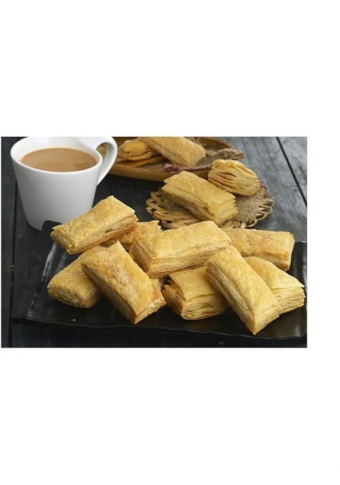 Ghotaram Dinpanah Handmade Rich Plain Khari Puff/Plain Sing Sticks Biscuit'S Pastry Batti Cookies Flaky & Crispy Snack||Tea Time Crunchy Mouth-Watering Puff-150Gm